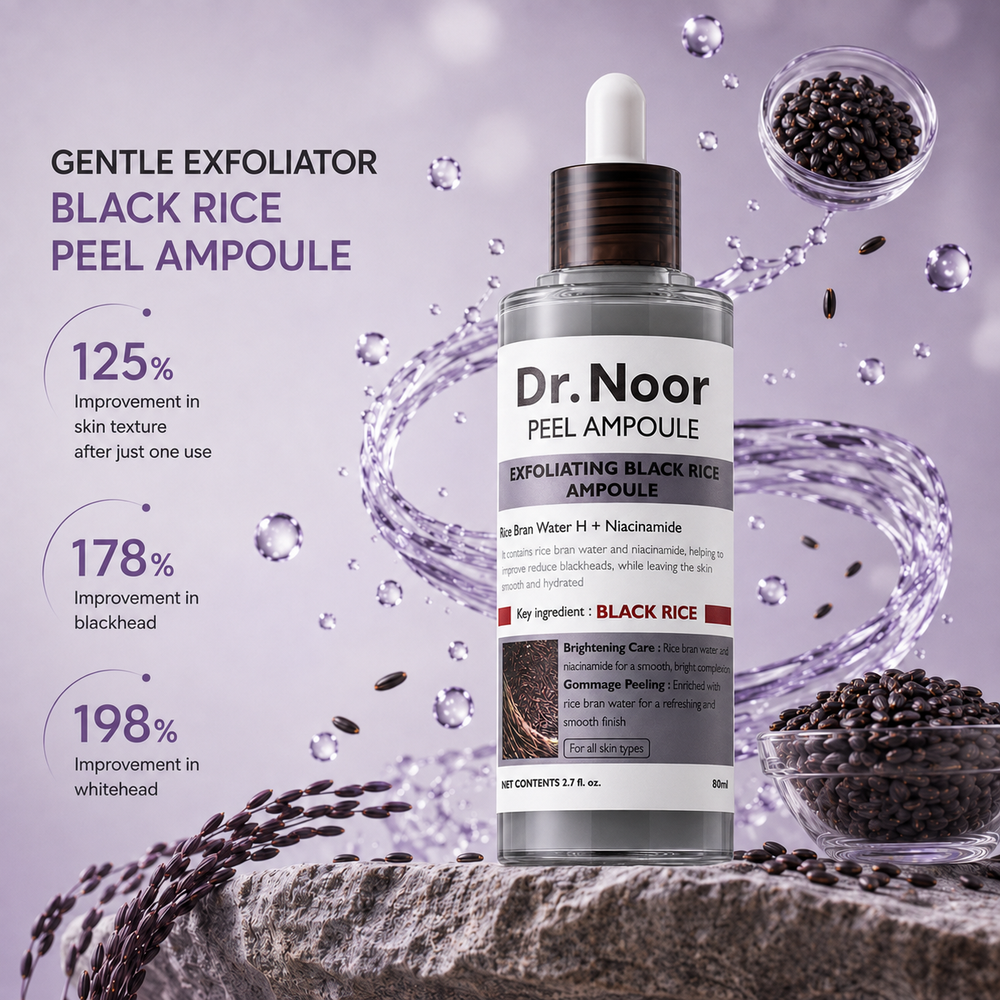 Dr.Noor Black Rice Peel Ampoule