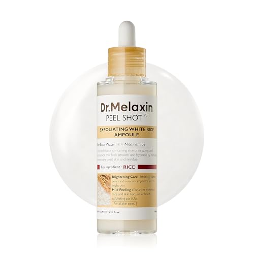 Dr.Melaxin Peel Shot Glow White Rice Peeling Ampoule with Rice Extract & AHA BHA  (2.71 fl.oz)
