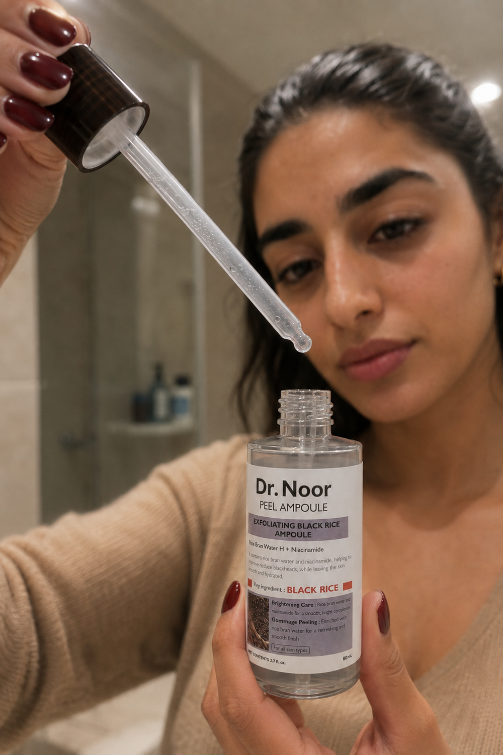 Dr.Noor Black Rice Peel Ampoule